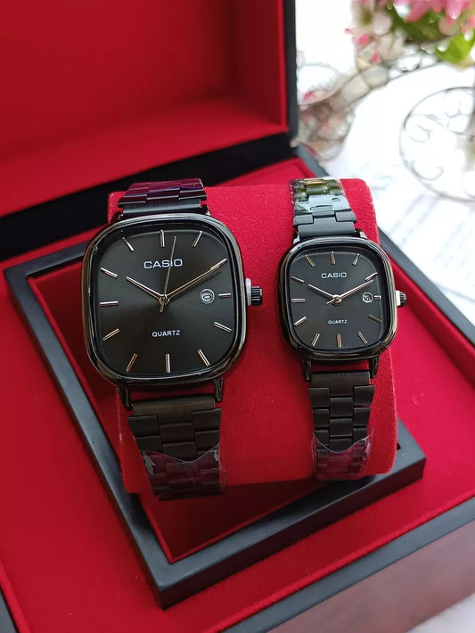 Casio Couple Watch – Matching His & Hers Quartz Watches | Romantic Gift Set