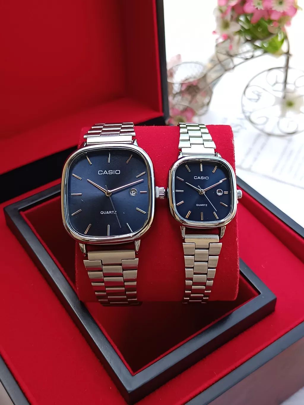 Casio Couple Watch – Matching His & Hers Quartz Watches | Romantic Gift Set