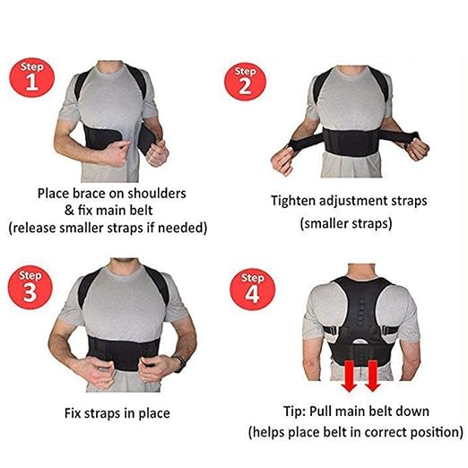 Posture Corrector Therapy Shoulder Back Support Belt | Improve Posture & Relieve Pain | Unisex & Invisible