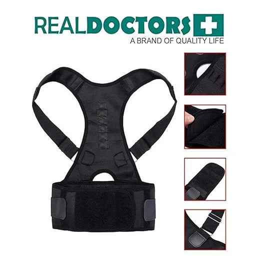 Posture Corrector Therapy Shoulder Back Support Belt | Improve Posture & Relieve Pain | Unisex & Invisible